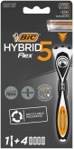 Бритва Bic Flex 5 Hybrid с 4 сменными картриджами